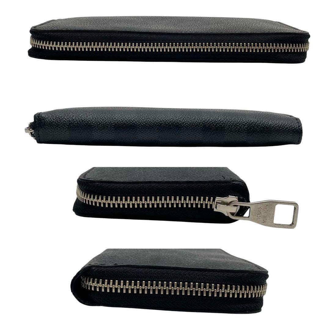 Louis Vuitton Damier Zippy Wallet Vertical Black — view 3