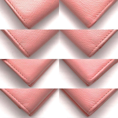 Chanel Wallet Coco Buttons Snap Trifold Pink — view 8