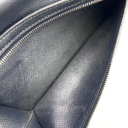 Hermes Bearn Classic Bifold Wallet Navy Leather Epsom — view 4