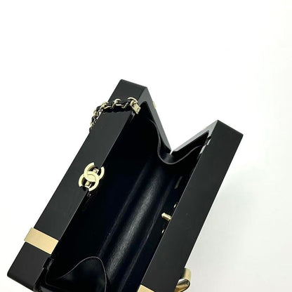 Chanel Camellia Ribbon Motif Acrylic Minodiere Shoulder Bag — view 4