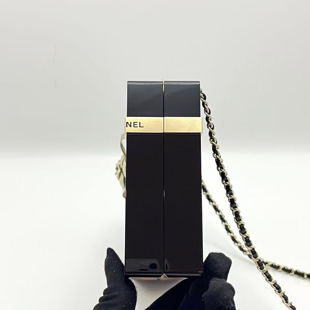 Chanel Camellia Ribbon Motif Acrylic Minodiere Shoulder Bag — view 5
