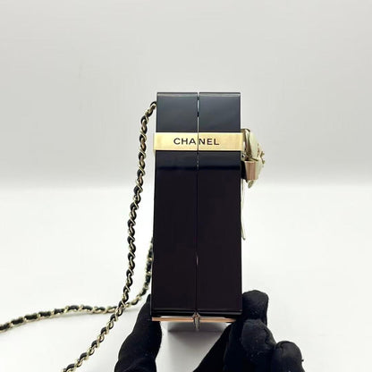 Chanel Camellia Ribbon Motif Acrylic Minodiere Shoulder Bag — view 6