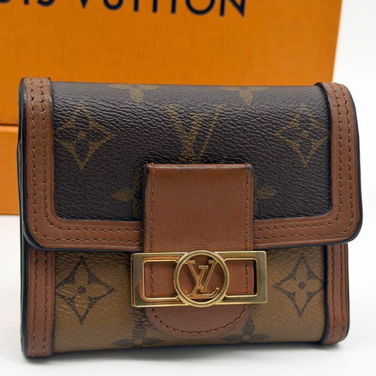 Louis Vuitton Portefeuille Dauphine Compact Reverse Monogram Wallet