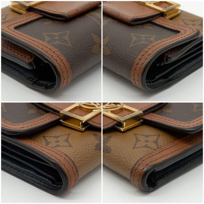 Louis Vuitton Portefeuille Dauphine Compact Reverse Monogram Wallet — view 5