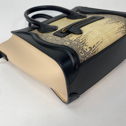 Celine Luggage Nano Lizard 2-way Shoulder
