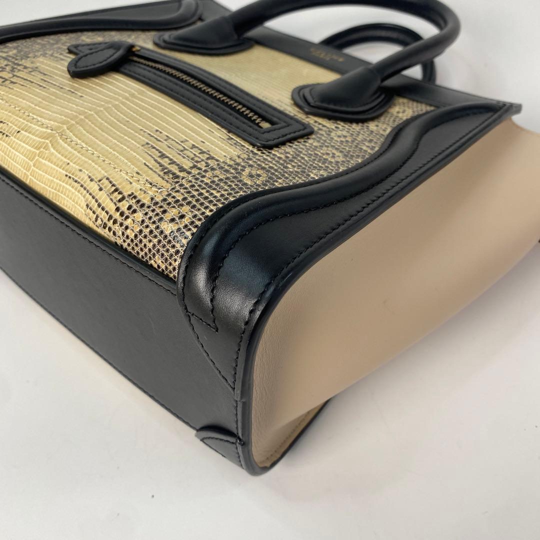 Celine Luggage Nano Lizard 2-way Shoulder