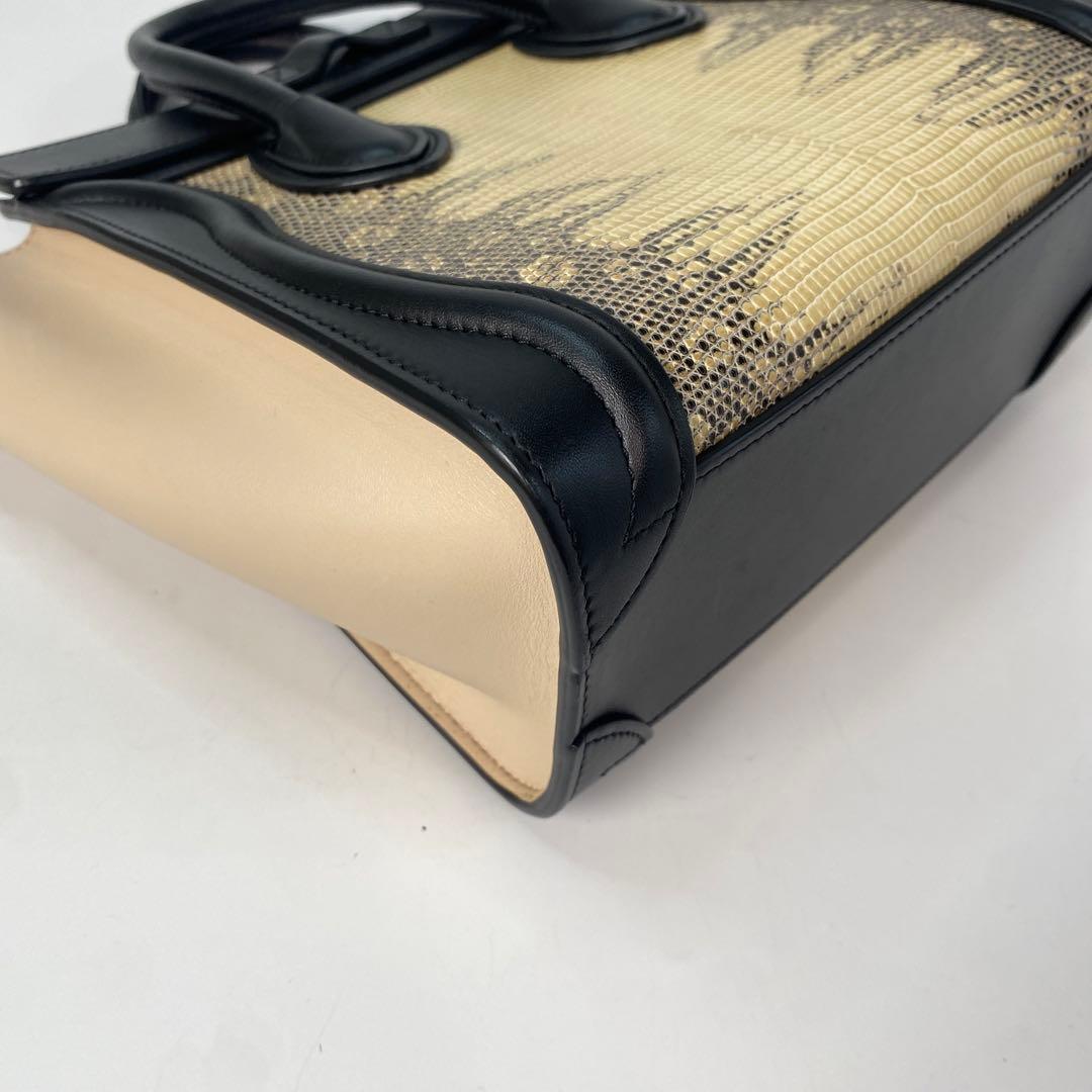 Celine Luggage Nano Lizard 2-way Shoulder