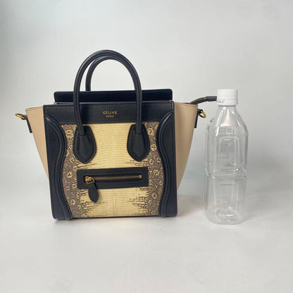 Celine Luggage Nano Lizard 2-way Shoulder