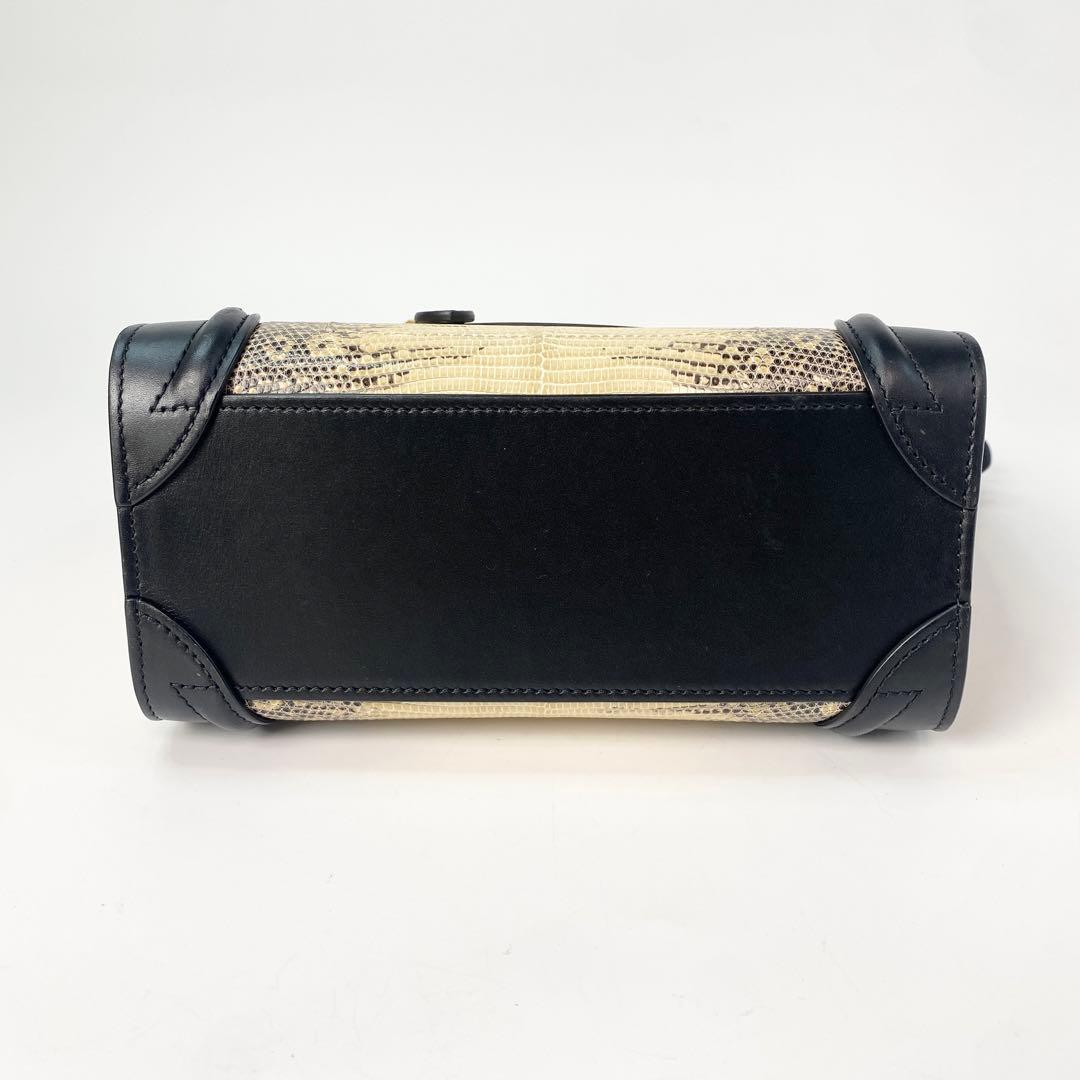 Celine Luggage Nano Lizard 2-way Shoulder