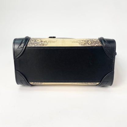 Celine Luggage Nano Lizard 2-way Shoulder