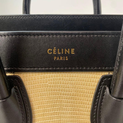 Celine Luggage Nano Lizard 2-way Shoulder