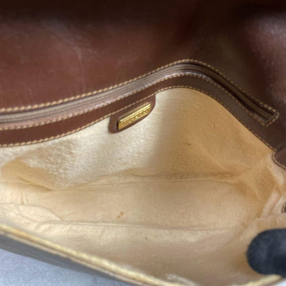 Gucci GG Shoulder Bag Brown Beige Logo Leather — view 5
