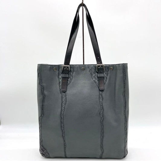 Bottega Veneta Tote Bag Intrecciato Dark Gray