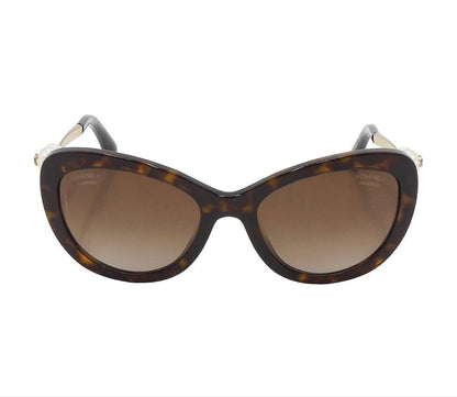 Chanel CC Logo Pearl Tortoiseshell Sunglasses Eyewear — view 2
