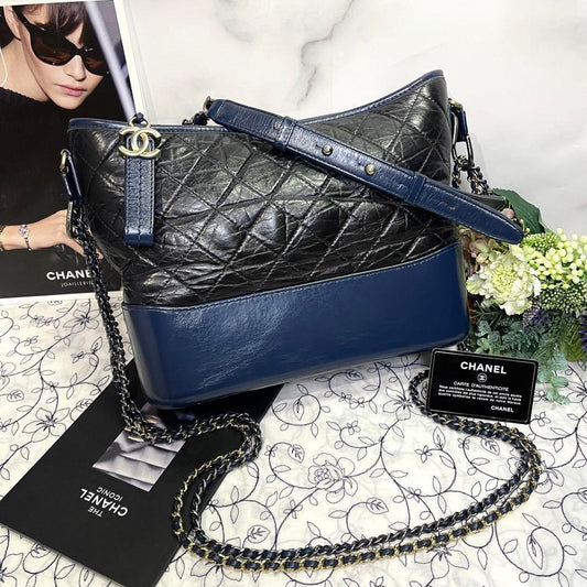 Chanel Gabriel Bicolor Quilted Shoulder