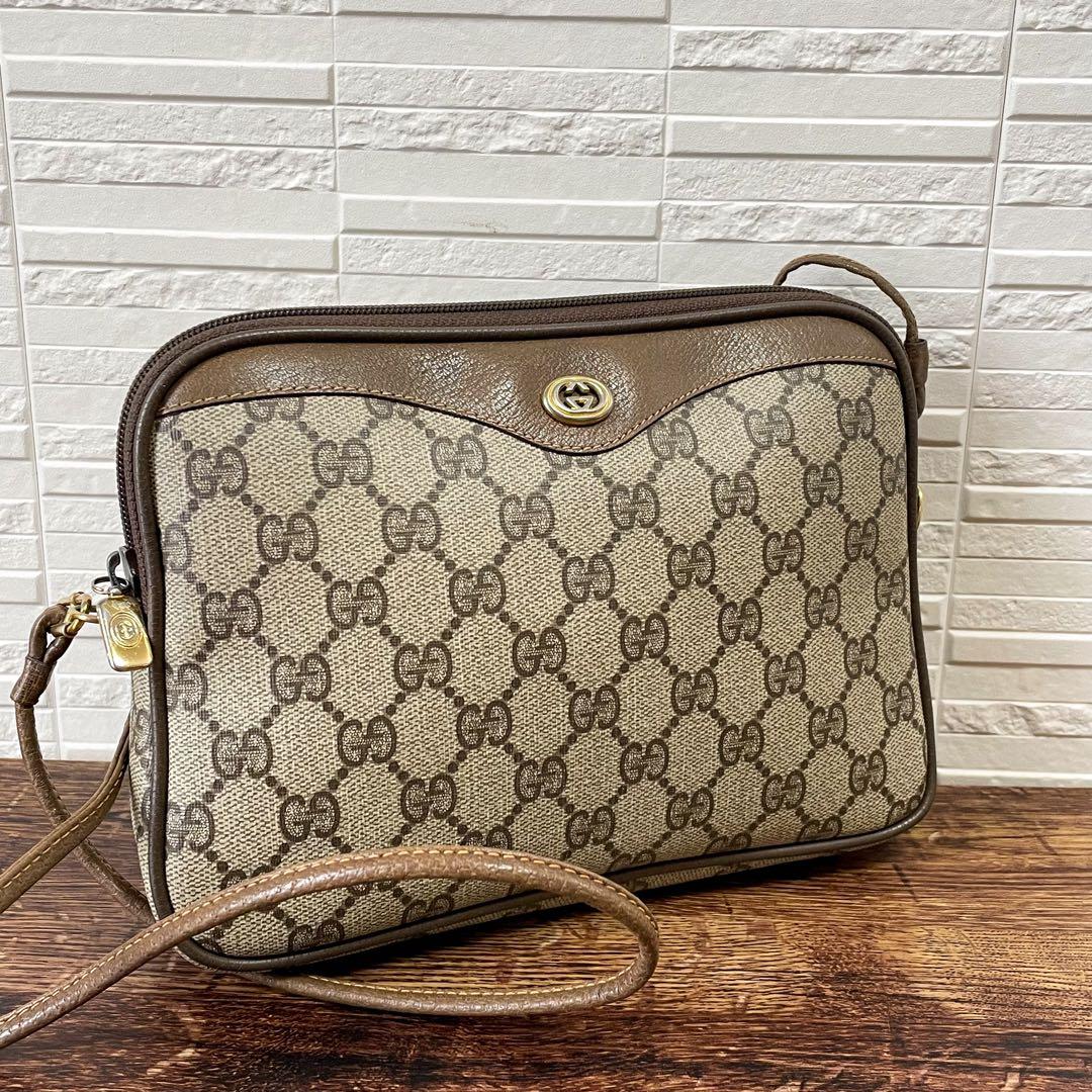 Gucci GG Supreme Leather Vintage Shoulder Bag