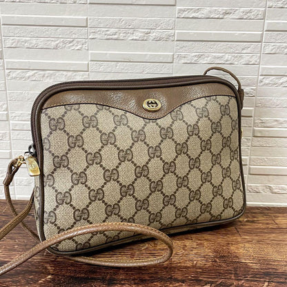 Gucci GG Supreme Leather Vintage Shoulder Bag