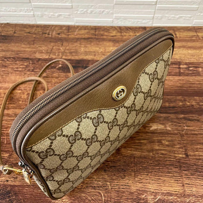 Gucci GG Supreme Leather Vintage Shoulder Bag — view 7