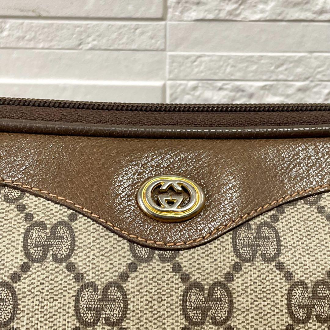 Gucci GG Supreme Leather Vintage Shoulder Bag — view 9