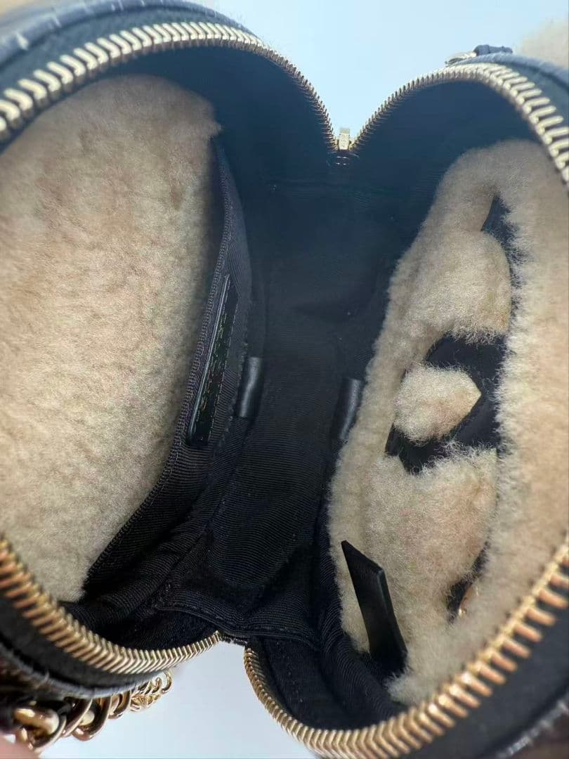 Chanel Teddy Shearling Round Bag — view 4