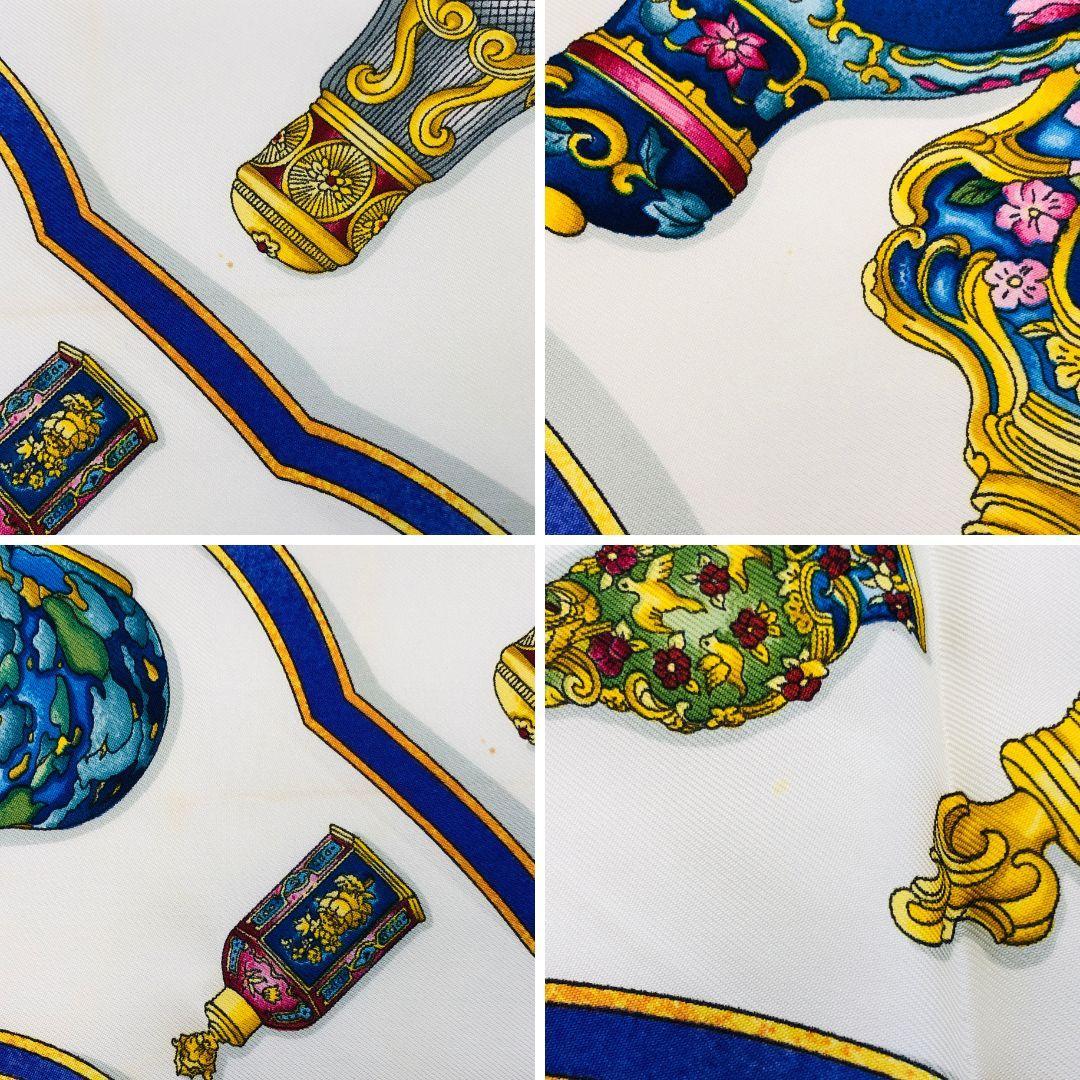 Hermes Carré 90 Perfume Bottle Green Scarf No Tags