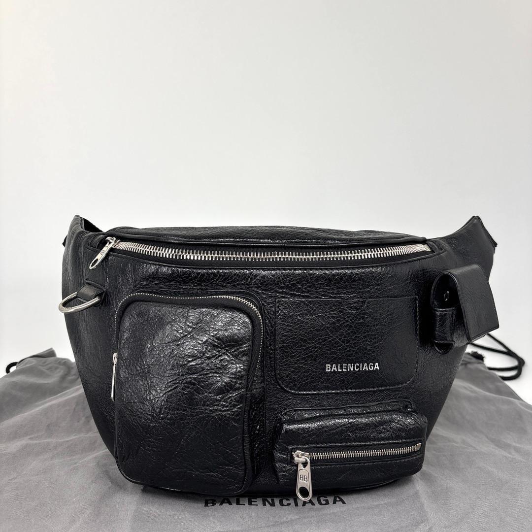 Balenciaga Supervisi Belt Bag Black