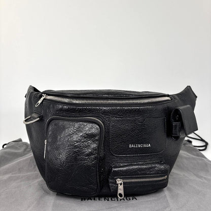 Balenciaga Supervisi Belt Bag Black