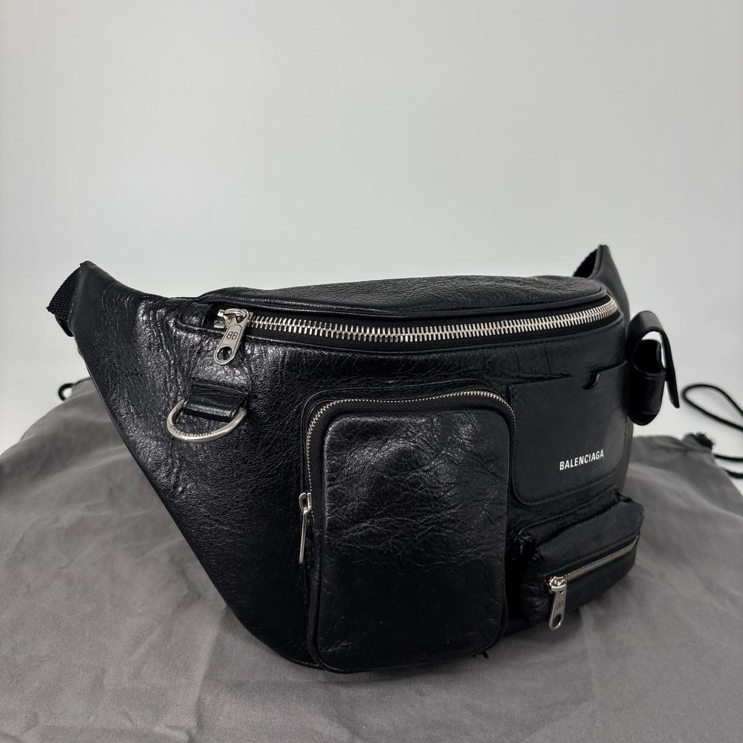 Balenciaga Supervisi Belt Bag Black — view 3