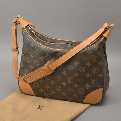 ◇louis Vuitton Boulogne 30 Shoulder Bag Monogram Leather Brown