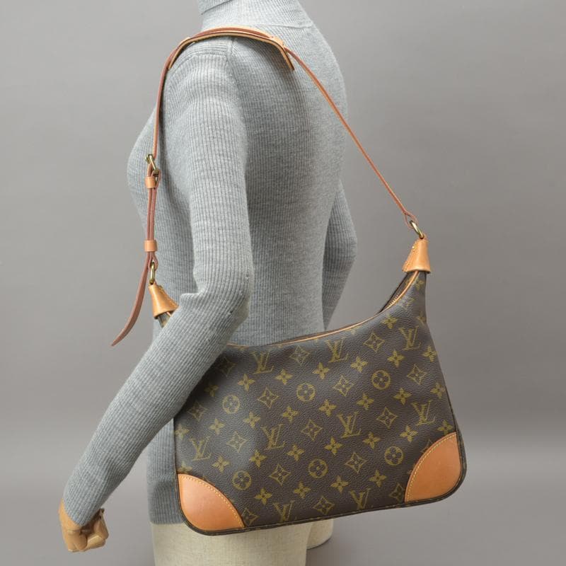 ◇louis Vuitton Boulogne 30 Shoulder Bag Monogram Leather Brown
