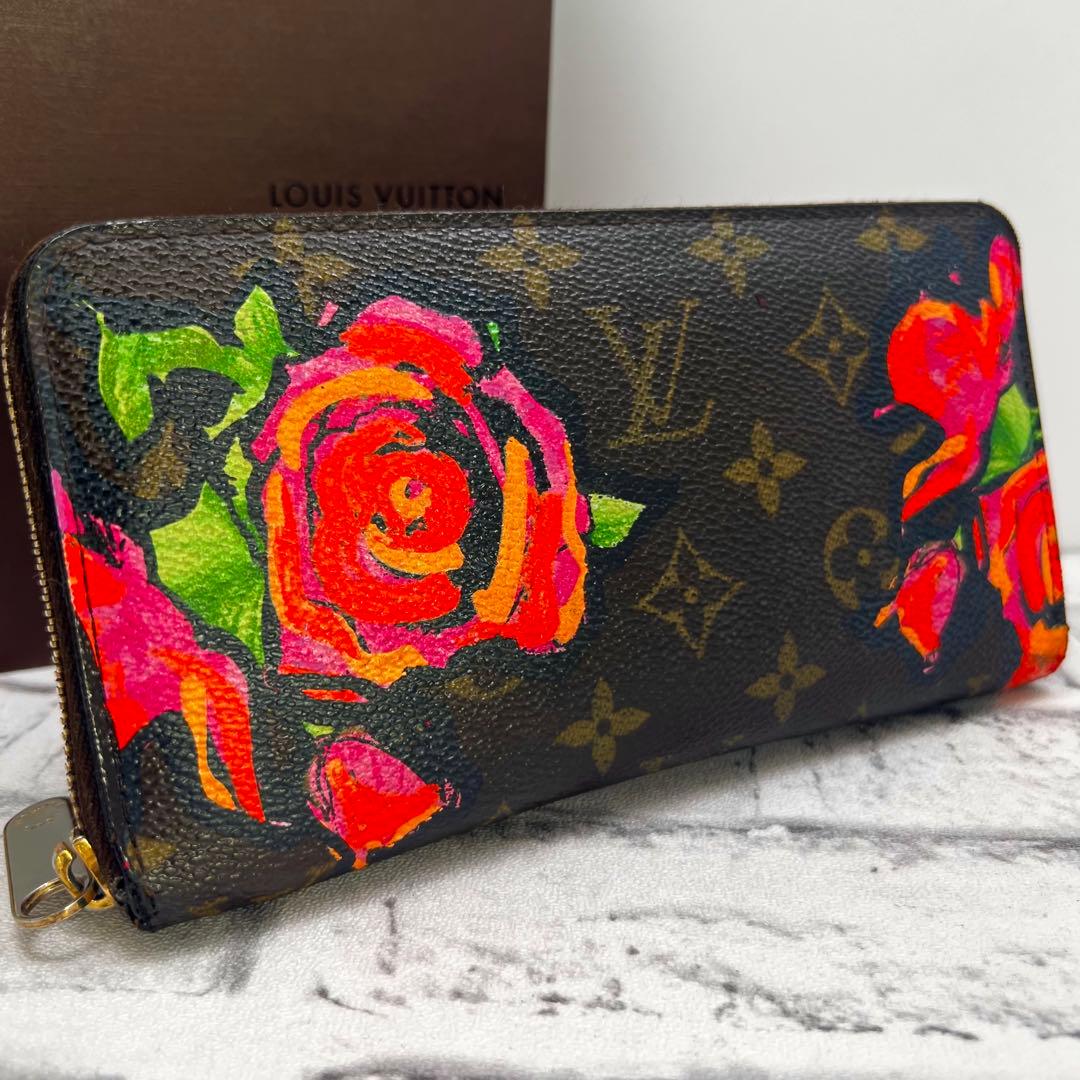 Louis Vuitton Monogram Rose Stephen Sprouse Zippy Wallet