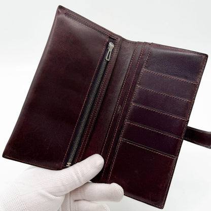 Hermes Bearn Classic Box Calf Purple Bifold Wallet Leather — view 7