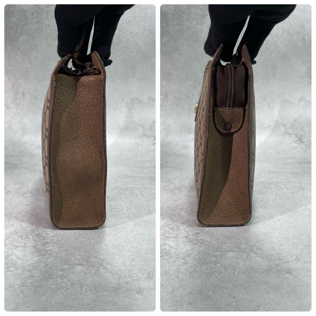 Gucci GG Clutch Brown Leather Second Logo — view 6