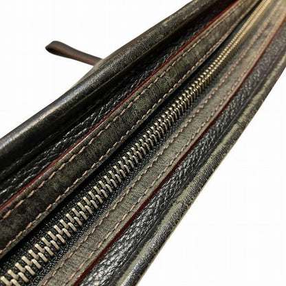 Loewe Anagram Black Leather Bag Clutch Bag Men's