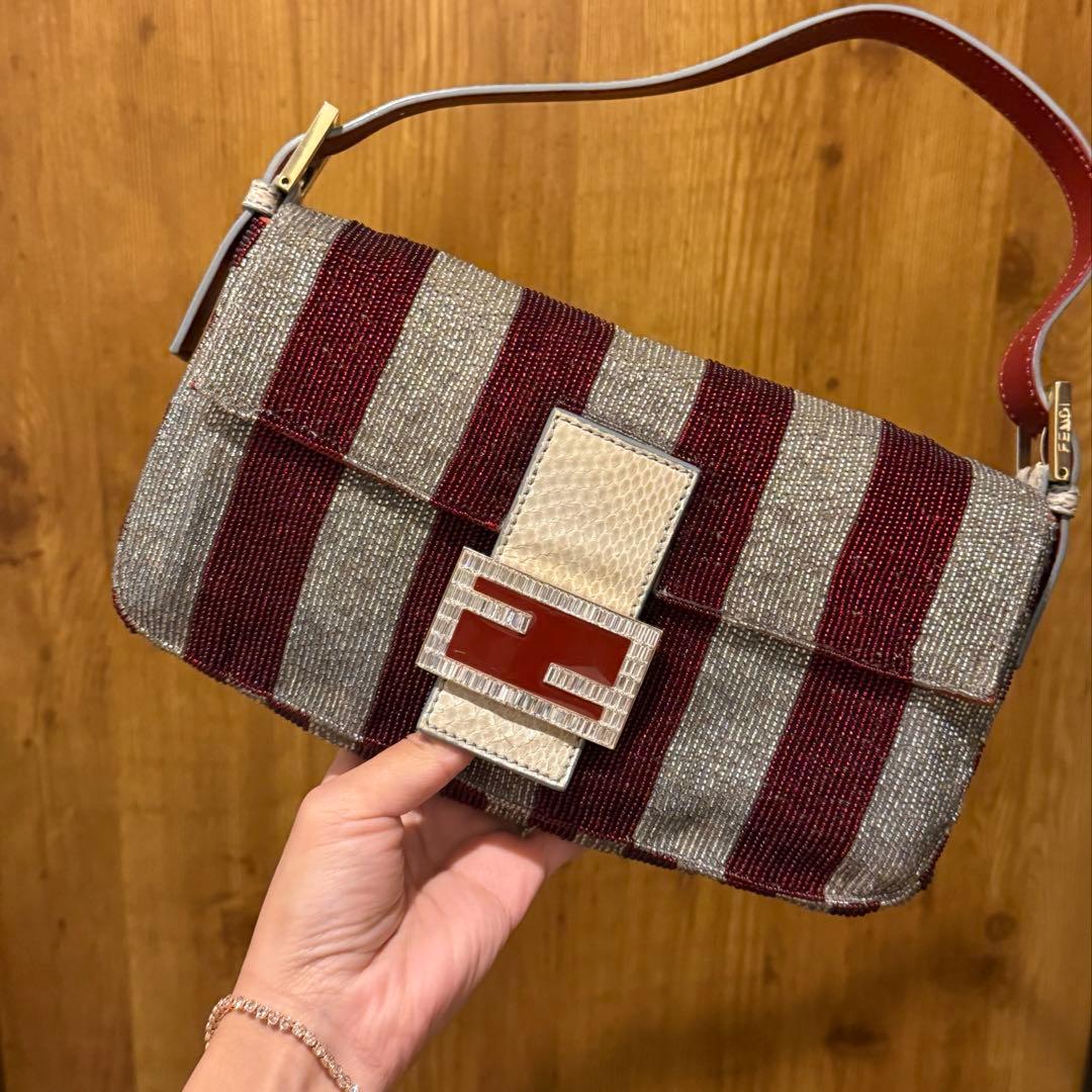 Fendi Baguette Bead Shoulder Bag