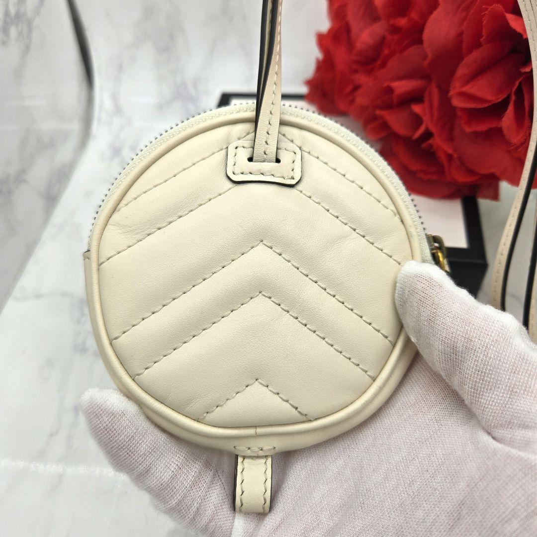 Gucci Coin Case Wallet Quilted White — view 2
