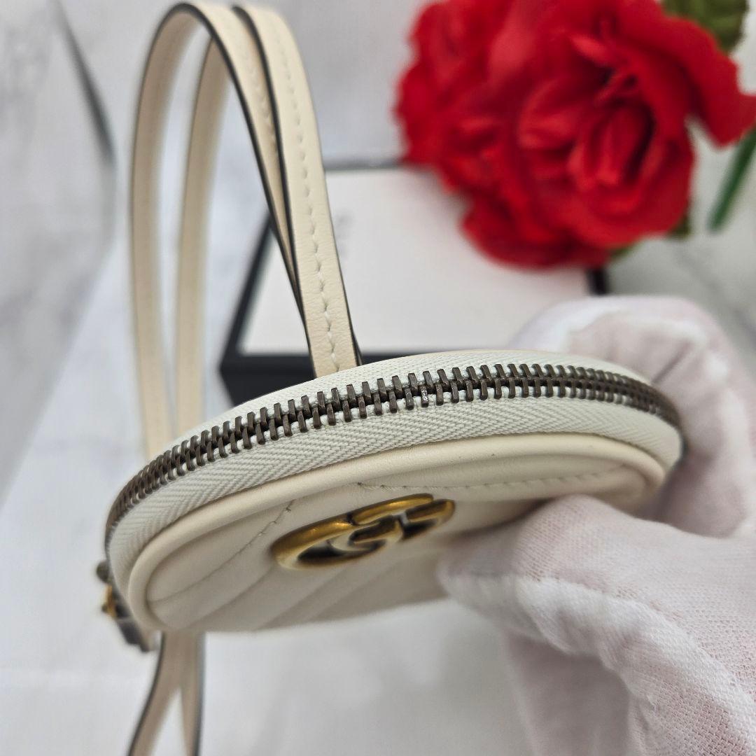 Gucci Coin Case Wallet Quilted White — view 5