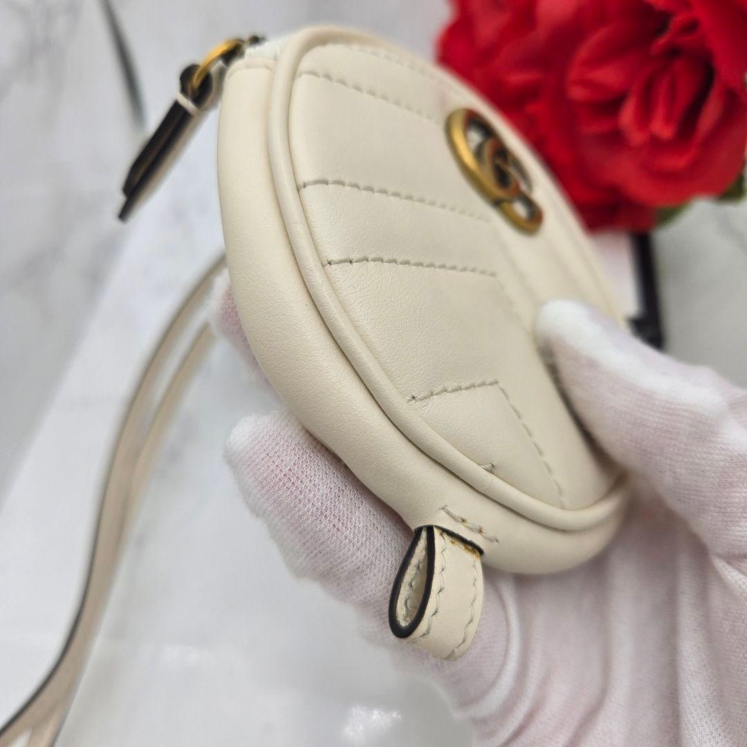 Gucci Coin Case Wallet Quilted White — view 6