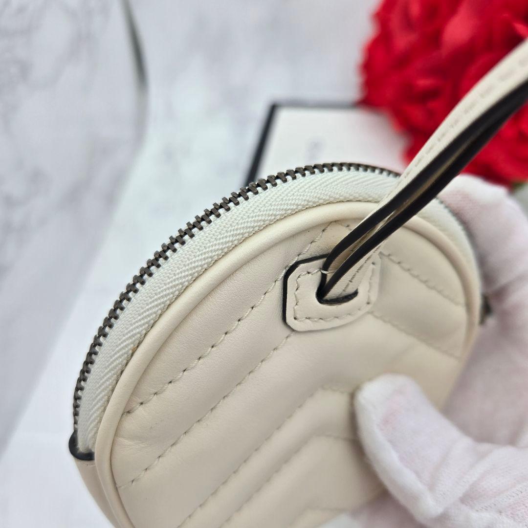 Gucci Coin Case Wallet Quilted White — view 8