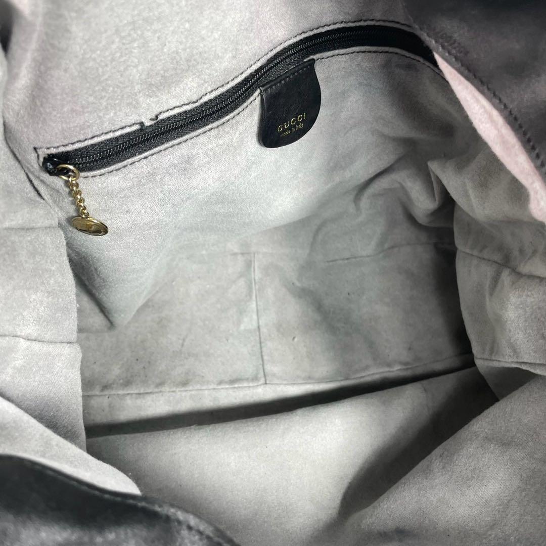 Gucci Shoulder Bag 2-Way Bamboo Black Leather — view 5