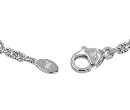 Louis Vuitton 18k White Gold Pendant LV XL Rainbow Necklace — view 7