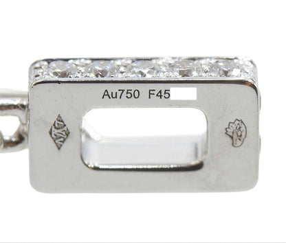 Louis Vuitton 18k White Gold Pendant LV XL Rainbow Necklace — view 9