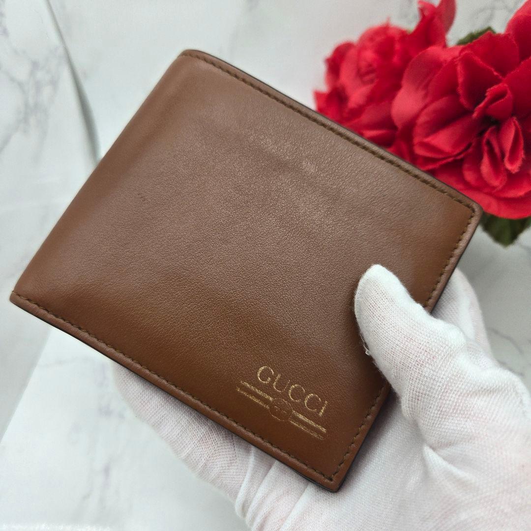 Gucci Bifold Wallet Brown Simple — view 3