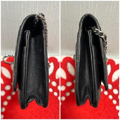 Chanel Lambskin Chain Wallet Quilted — view 3