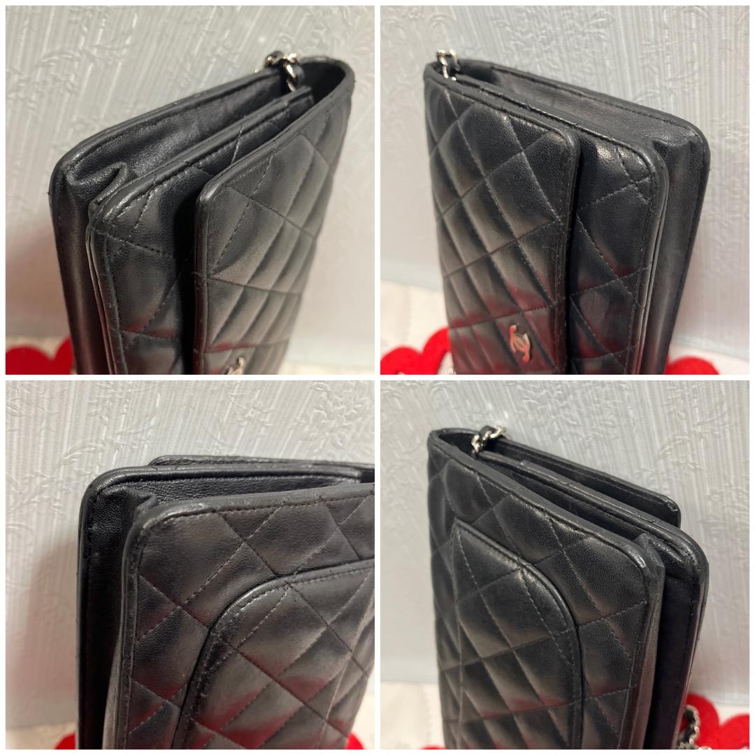 Chanel Lambskin Chain Wallet Quilted — view 5