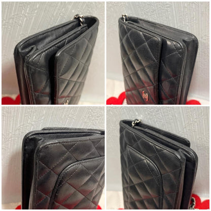 Chanel Lambskin Chain Wallet Quilted — view 5