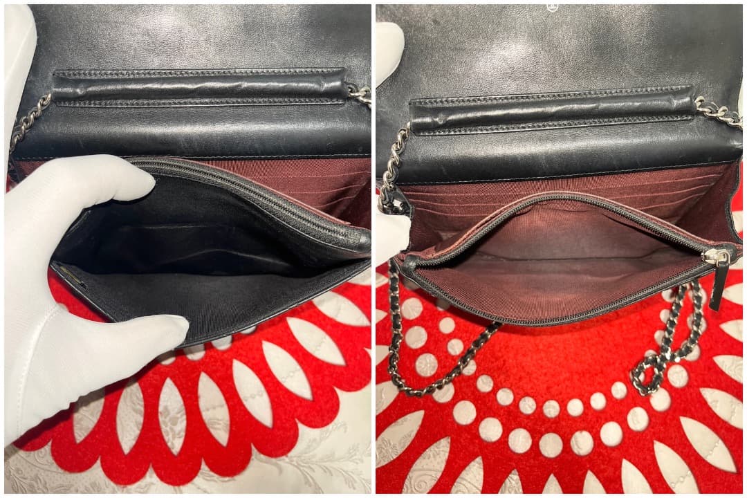 Chanel Lambskin Chain Wallet Quilted — view 8