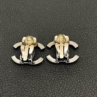 Chanel CC Logo Earrings 03A Rhinestone Icon — view 5
