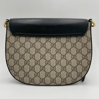Gucci GG Supreme Leather Shoulder Bag Beige — view 4