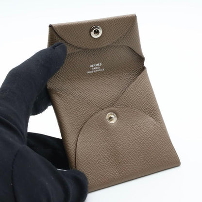 Hermes Bastia Etoupe Veau Epsom Coin Case — view 2
